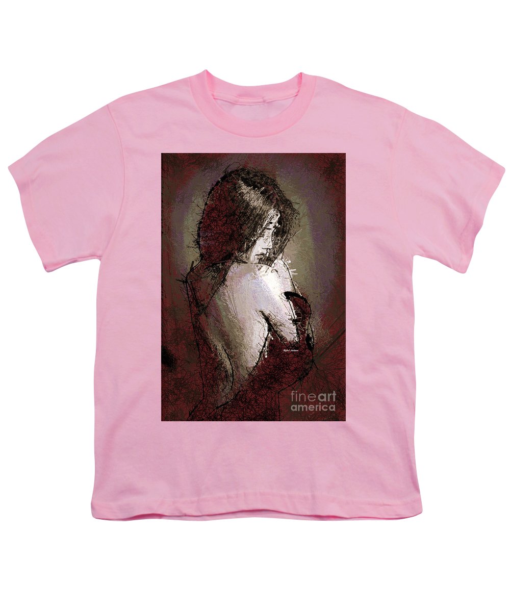 Femme en robe rouge - T-shirt pour jeunes