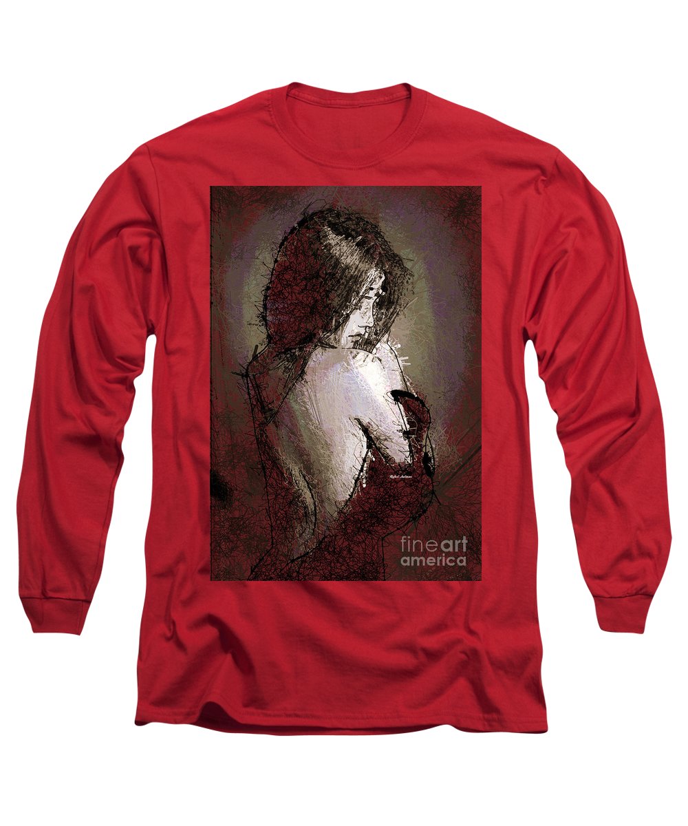 Woman In A Red Dress - Long Sleeve T-Shirt