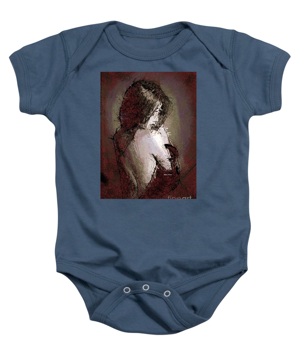 Woman In A Red Dress - Baby Onesie