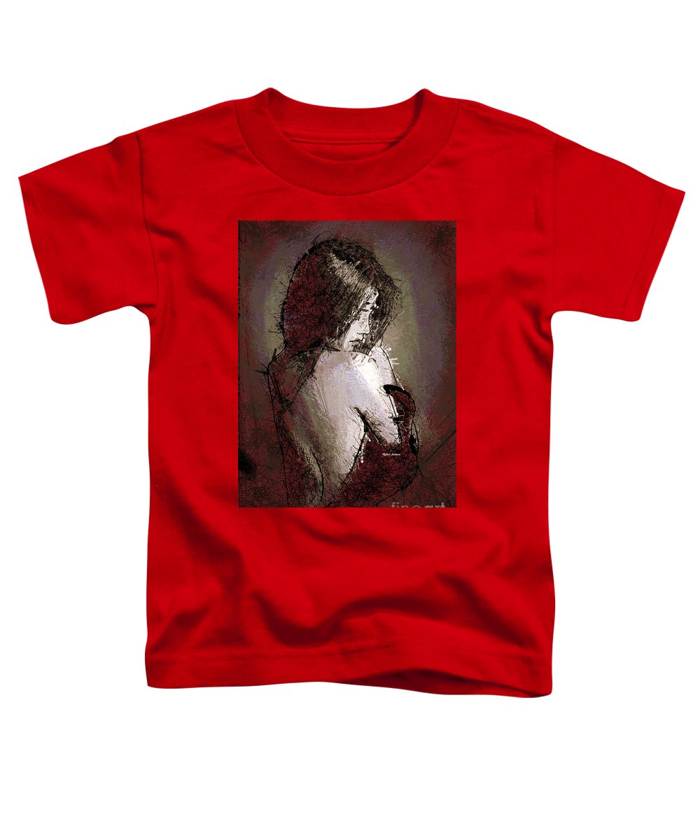 Woman In A Red Dress - Toddler T-Shirt