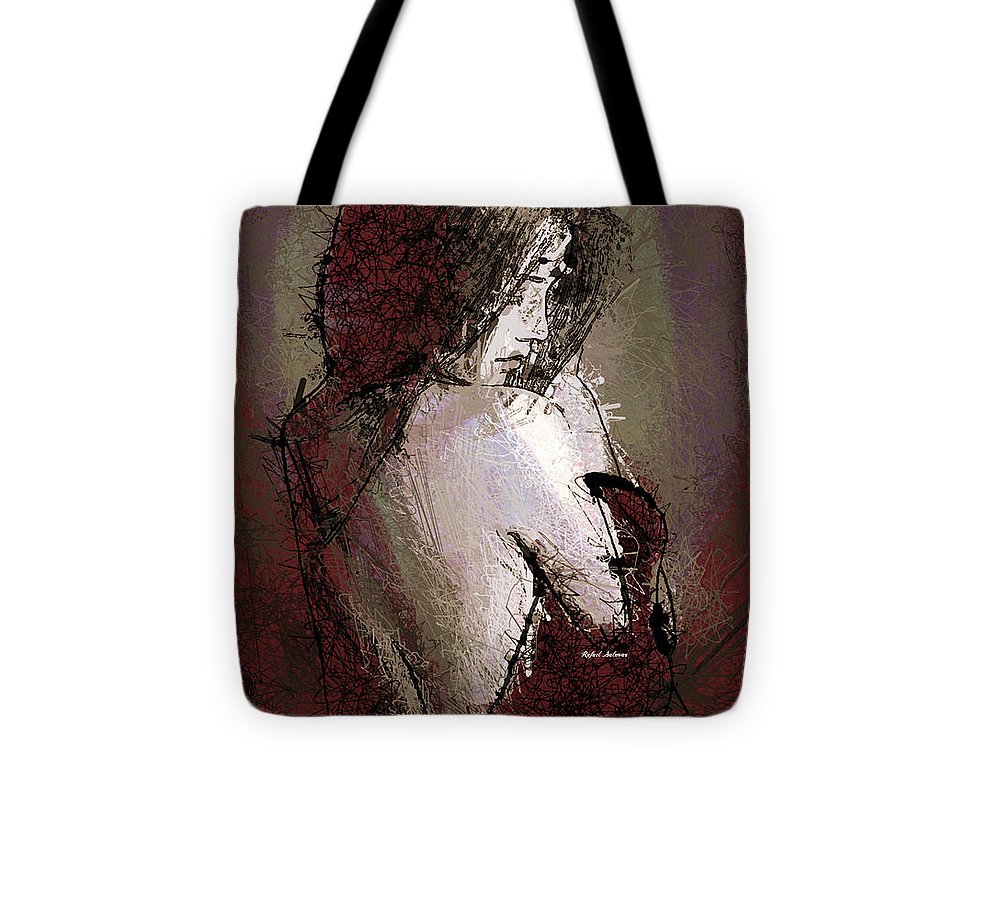 Woman In A Red Dress - Tote Bag