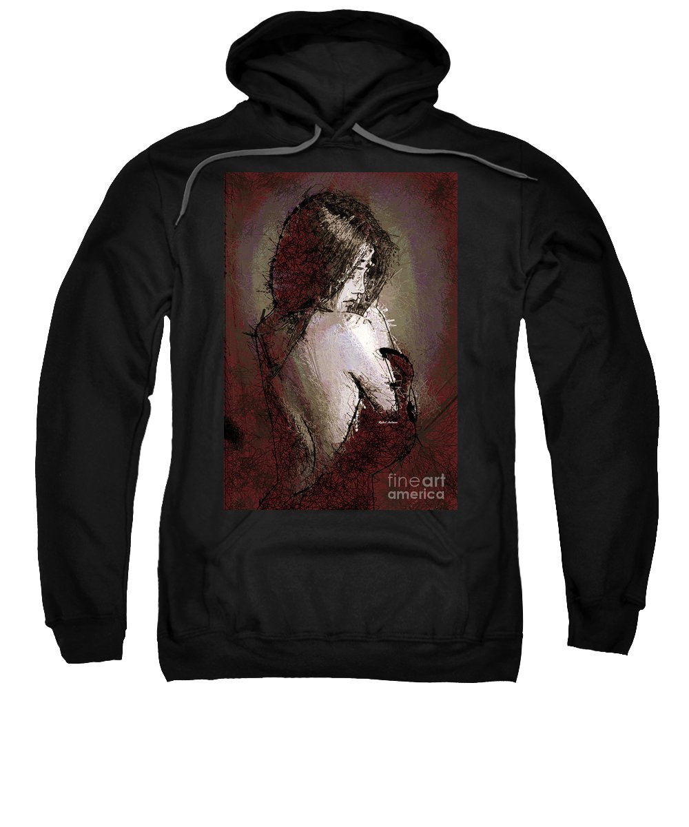 Femme en robe rouge - Sweat-shirt