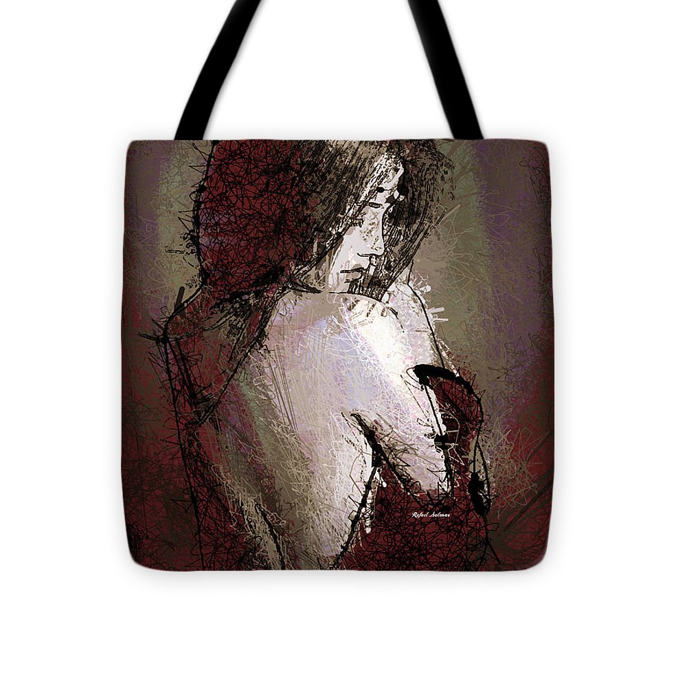 Woman In A Red Dress - Tote Bag