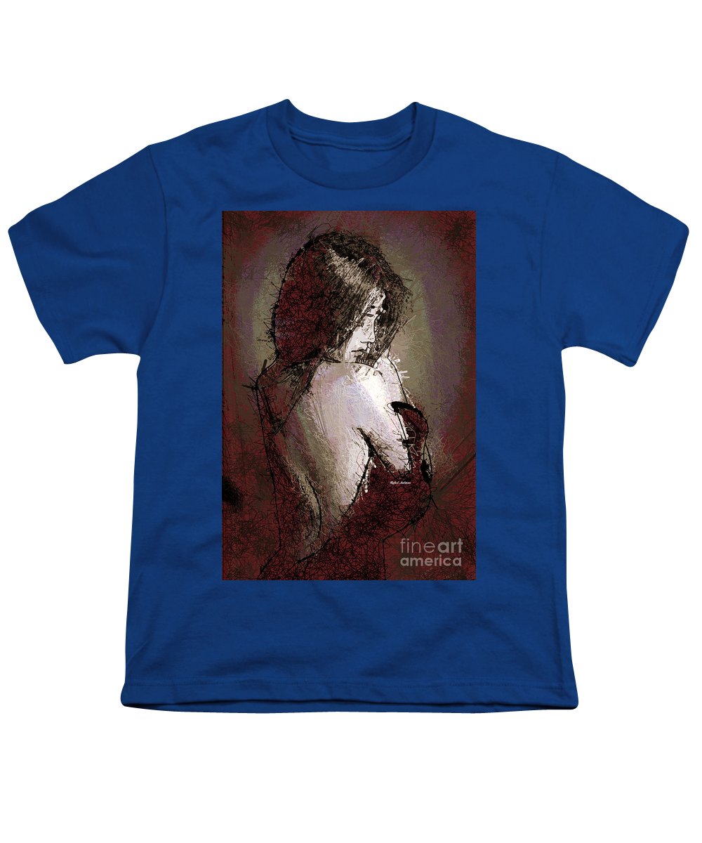 Femme en robe rouge - T-shirt pour jeunes