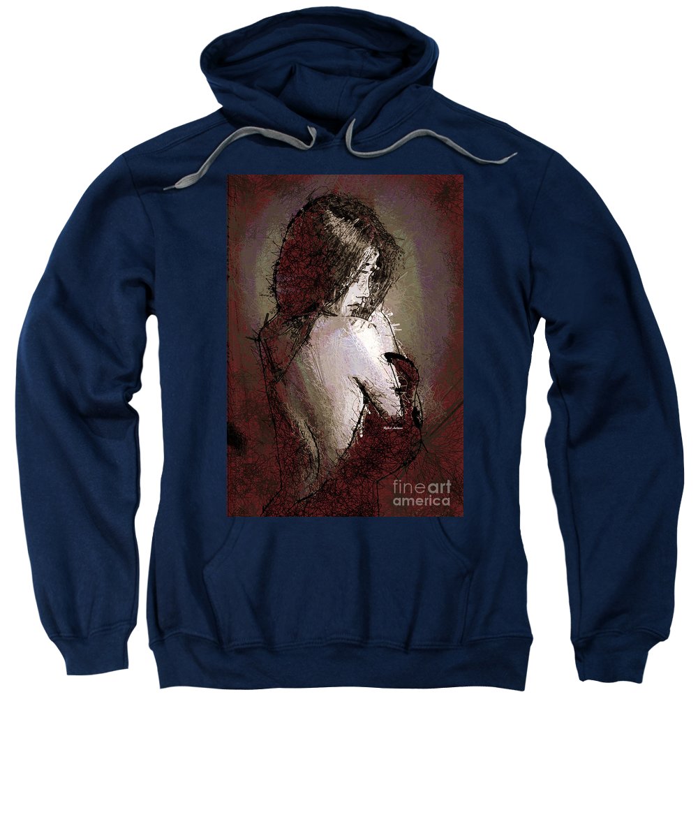 Femme en robe rouge - Sweat-shirt