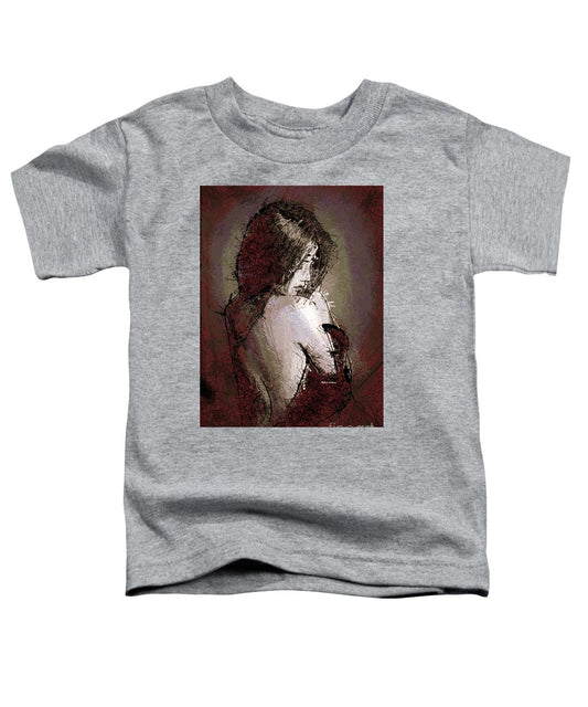 Woman In A Red Dress - Toddler T-Shirt