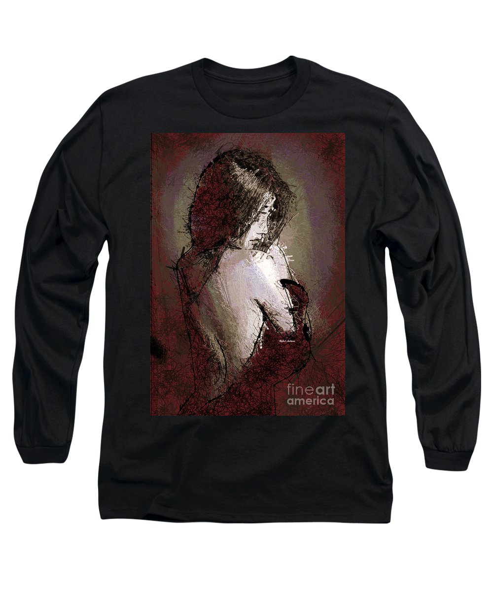 Woman In A Red Dress - Long Sleeve T-Shirt