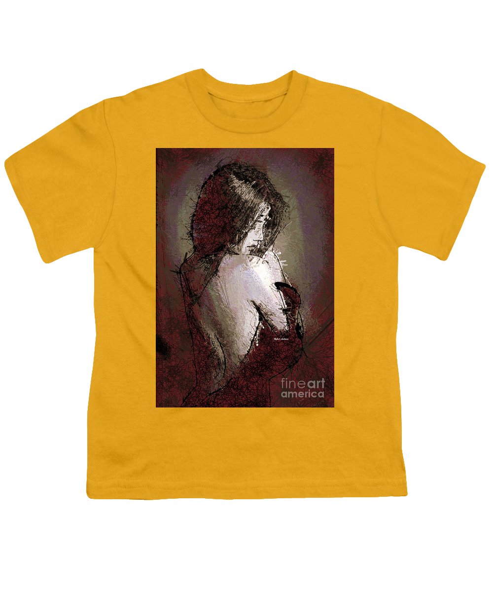 Femme en robe rouge - T-shirt pour jeunes