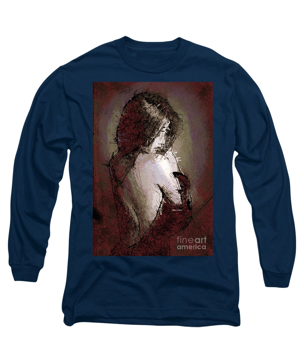 Woman In A Red Dress - Long Sleeve T-Shirt