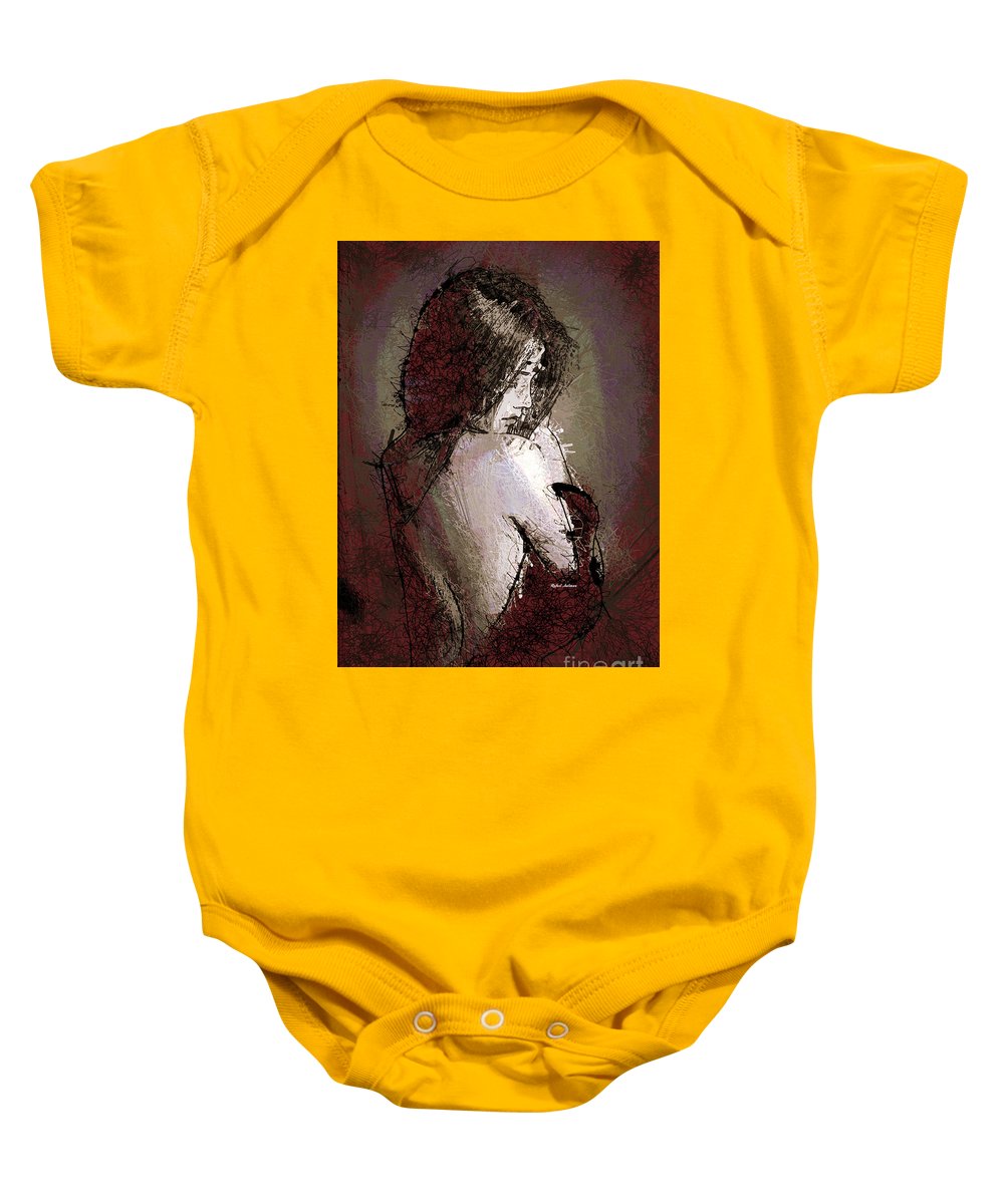 Woman In A Red Dress - Baby Onesie