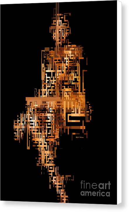 Woman In Code - Canvas Print