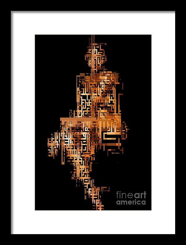 Woman In Code - Framed Print