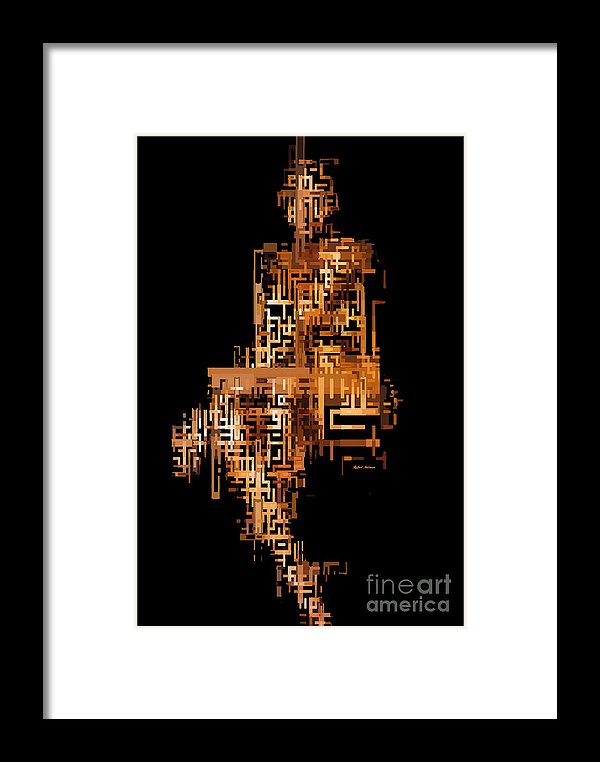 Woman In Code - Framed Print