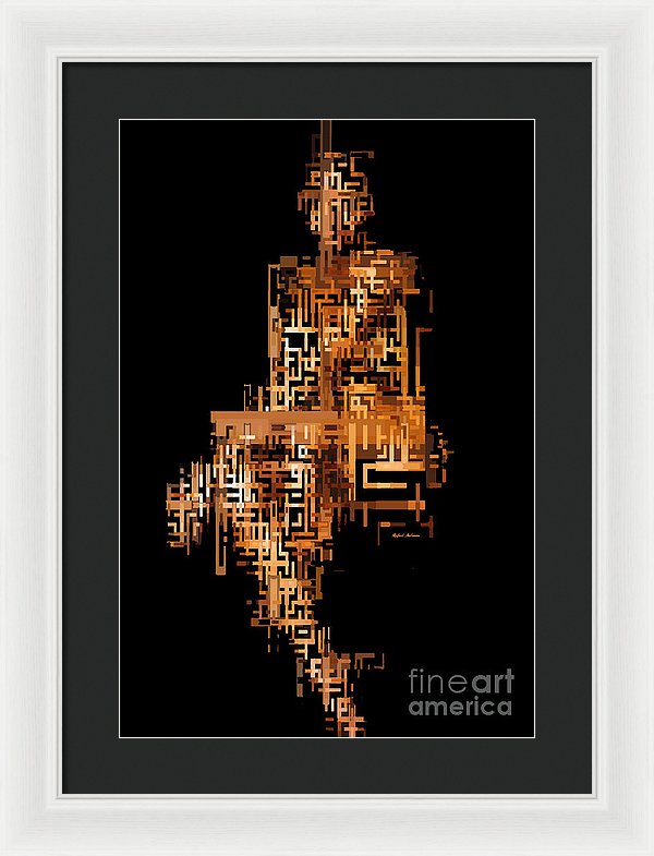 Woman In Code - Framed Print