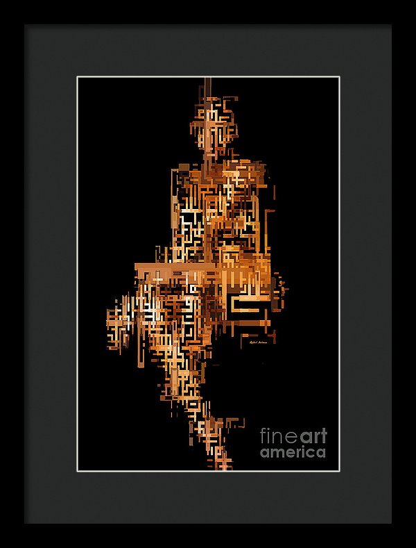 Woman In Code - Framed Print