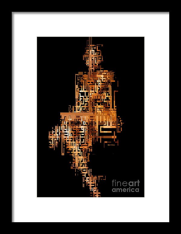 Woman In Code - Framed Print