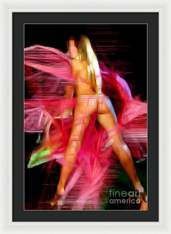 Framed Print - Woman In Pink