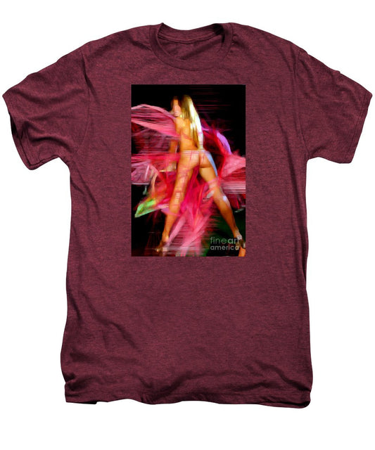 Men's Premium T-Shirt - Woman In Pink