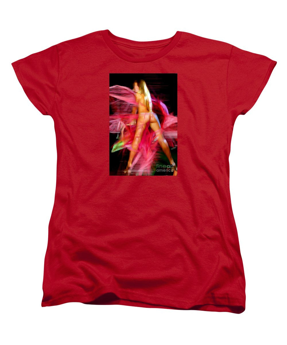 Women's T-Shirt (Standard Cut) - Woman In Pink