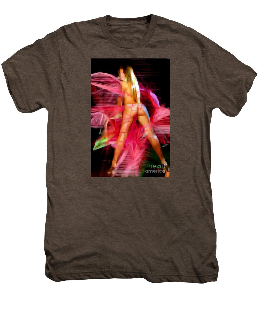 Men's Premium T-Shirt - Woman In Pink