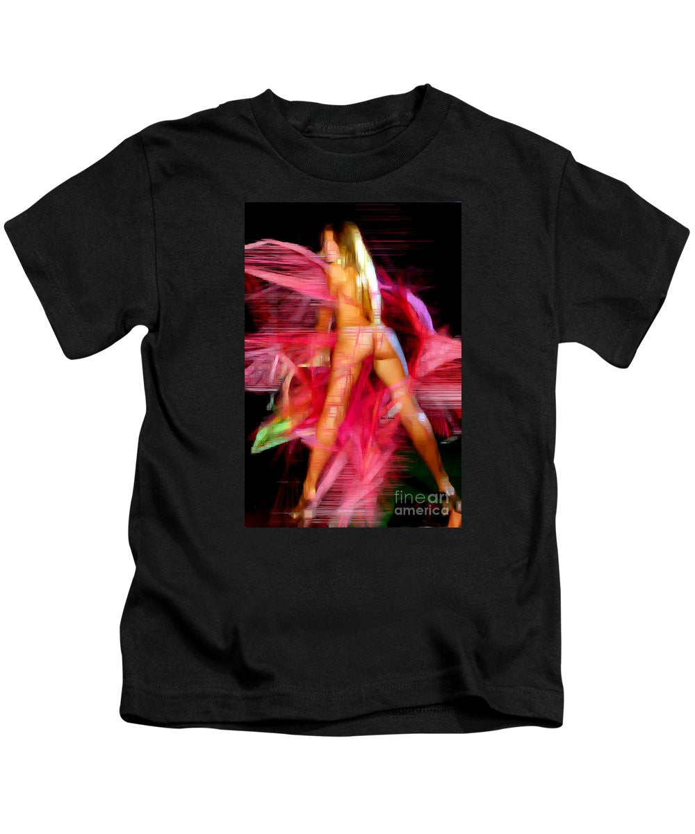 T-shirt pour enfant - Femme en rose