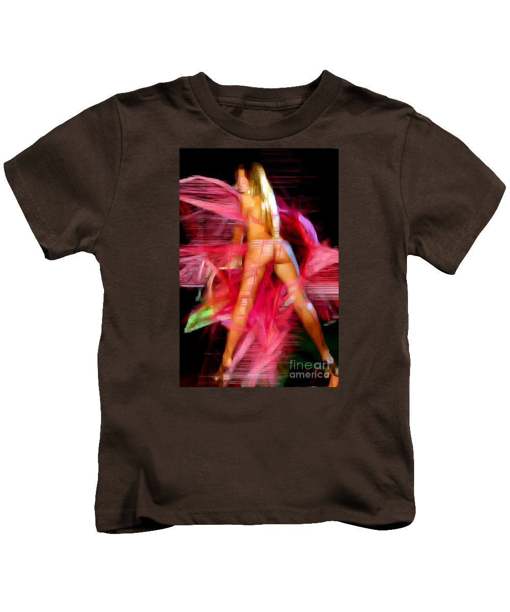 T-shirt pour enfant - Femme en rose