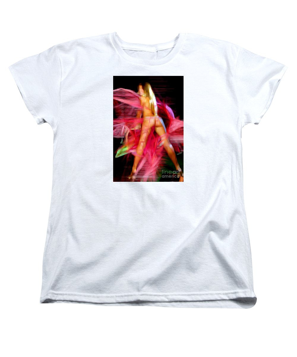 Women's T-Shirt (Standard Cut) - Woman In Pink