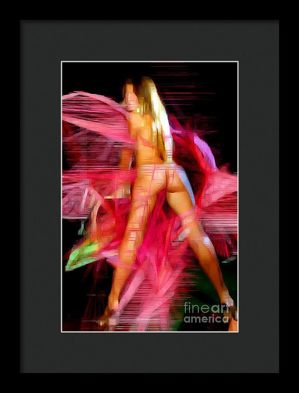 Framed Print - Woman In Pink