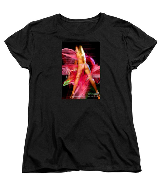 Women's T-Shirt (Standard Cut) - Woman In Pink