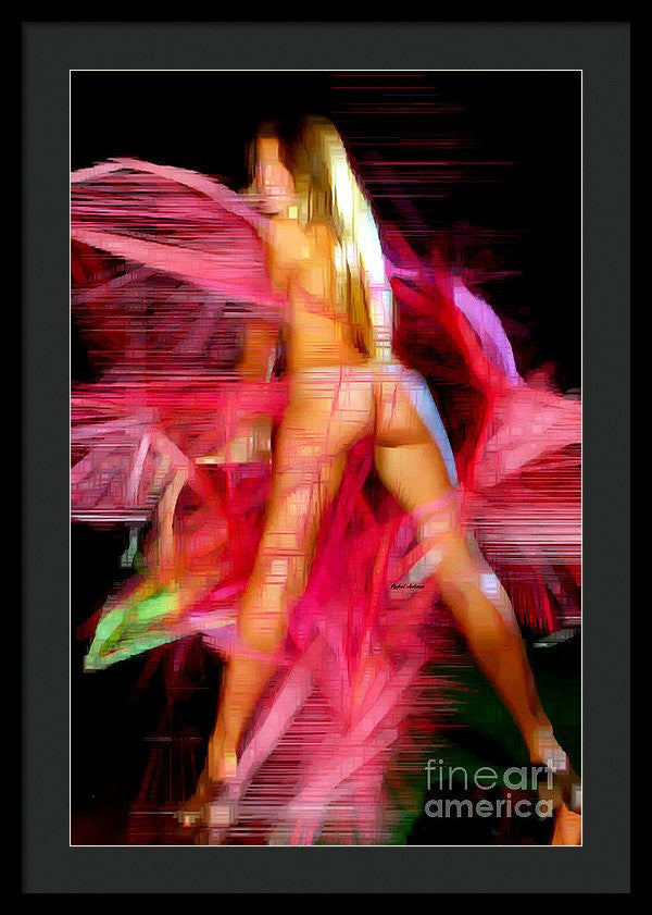 Framed Print - Woman In Pink