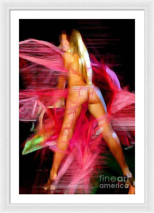 Framed Print - Woman In Pink