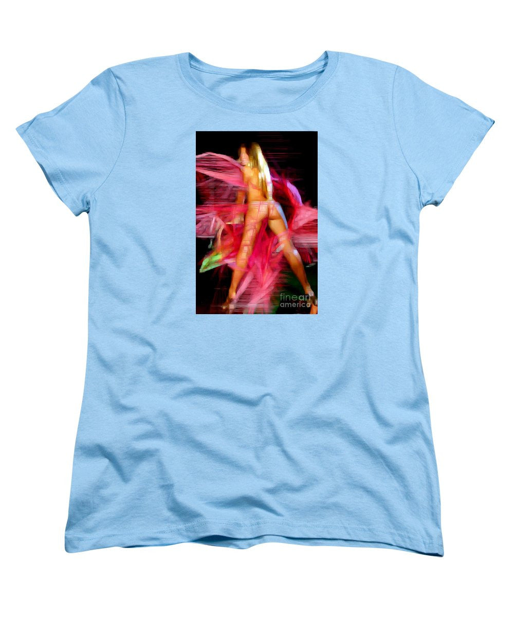 Women's T-Shirt (Standard Cut) - Woman In Pink