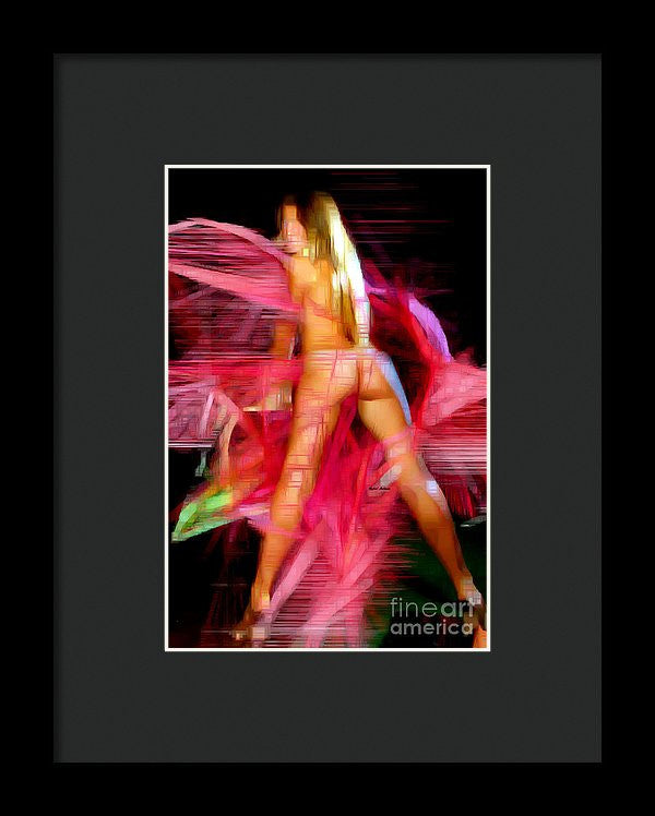 Framed Print - Woman In Pink