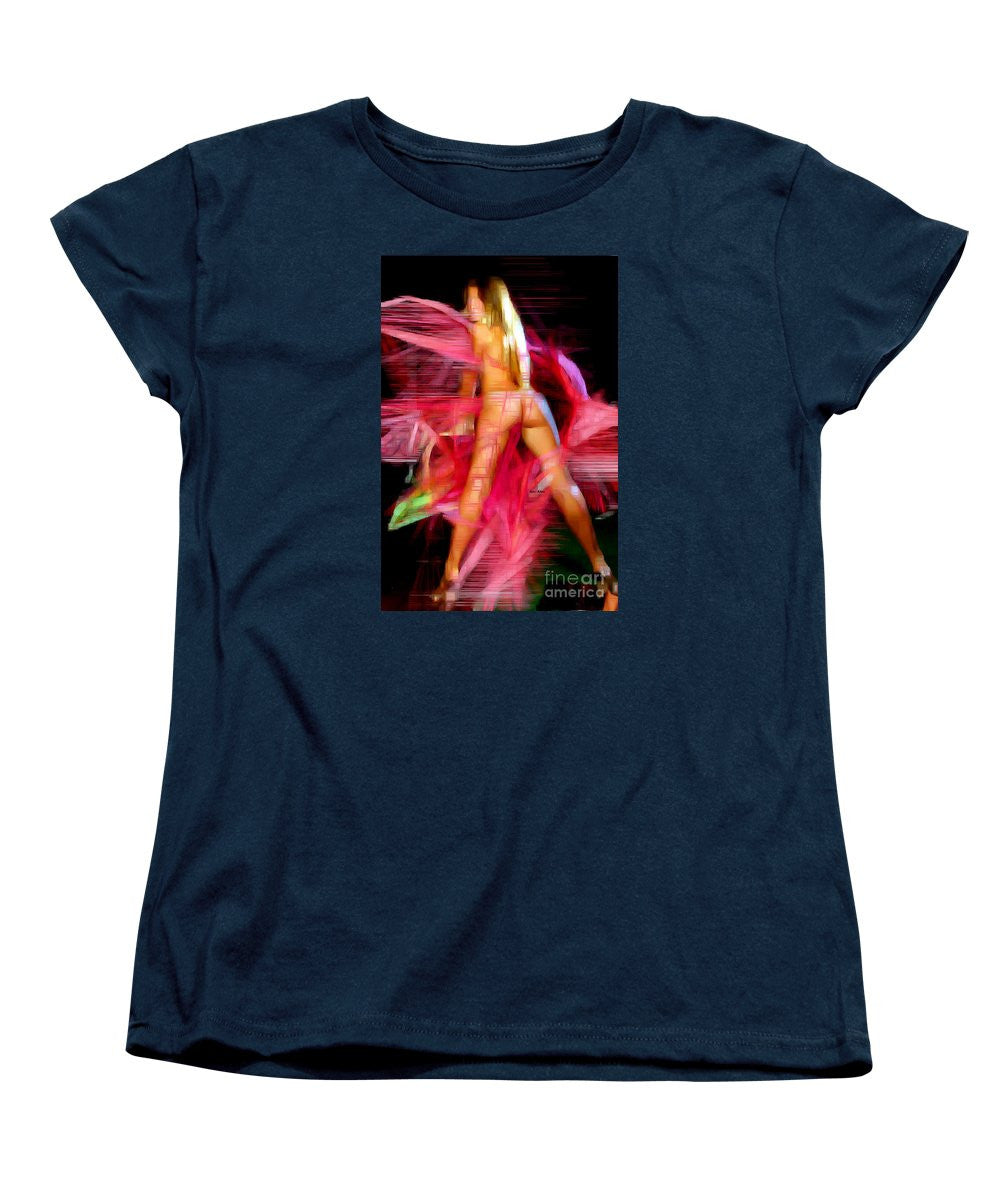 Women's T-Shirt (Standard Cut) - Woman In Pink