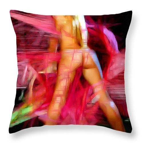 Throw Pillow - Woman In Pink