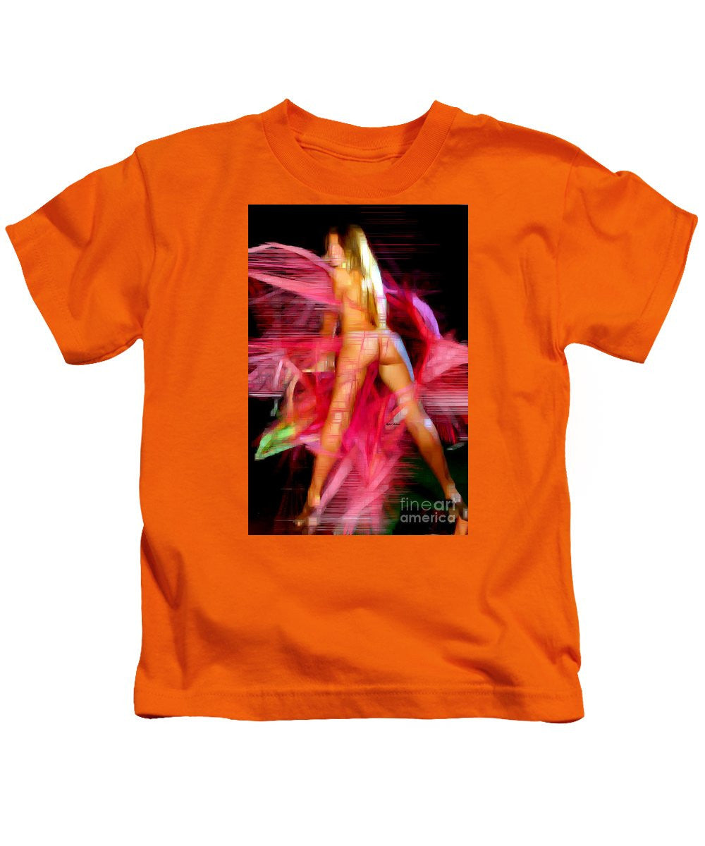 T-shirt pour enfant - Femme en rose