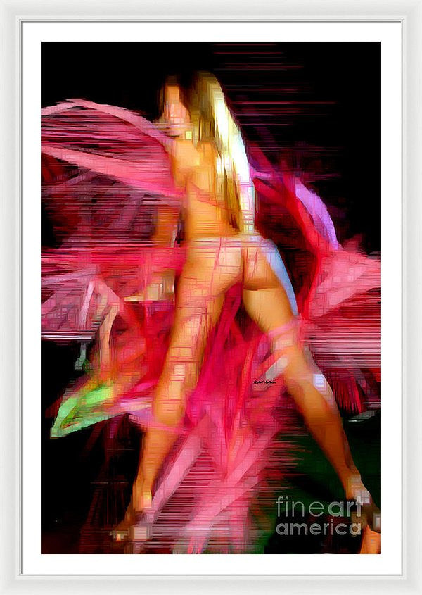 Framed Print - Woman In Pink