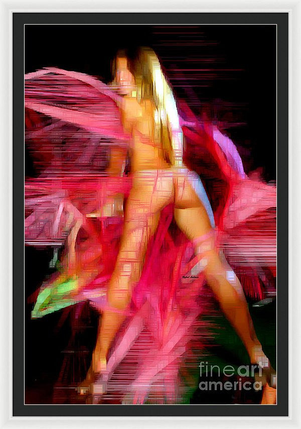 Framed Print - Woman In Pink