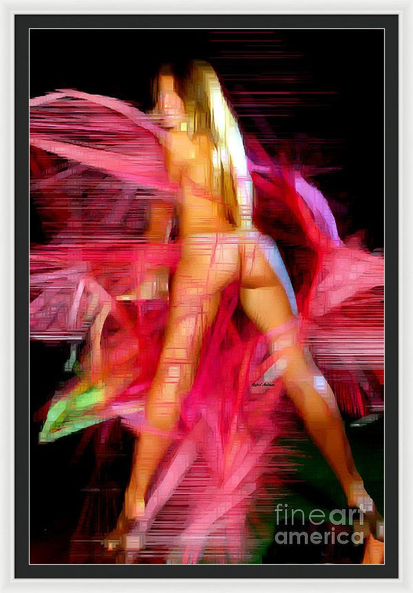 Framed Print - Woman In Pink