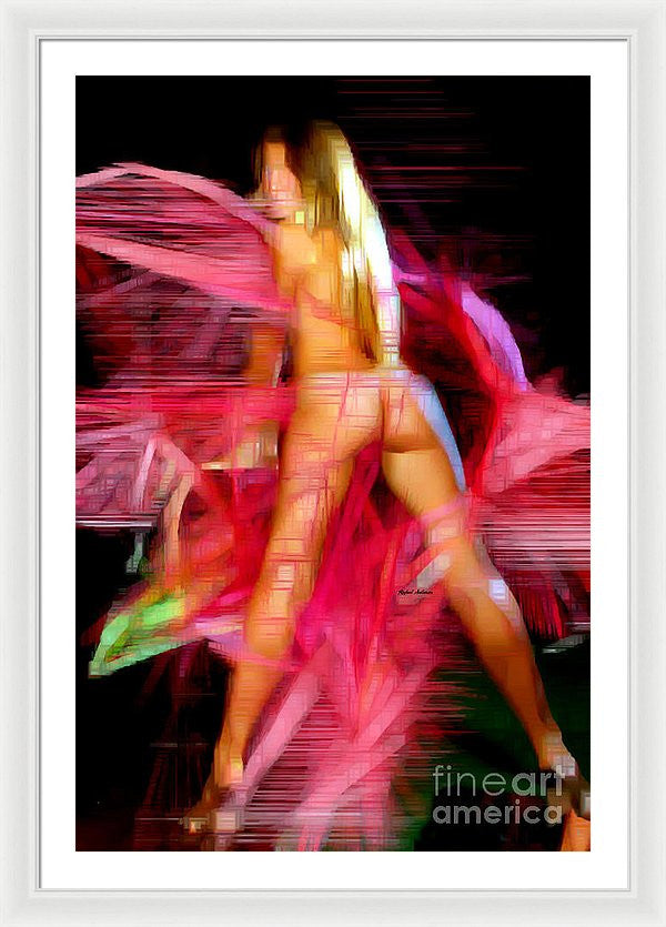 Framed Print - Woman In Pink