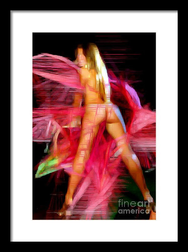 Framed Print - Woman In Pink