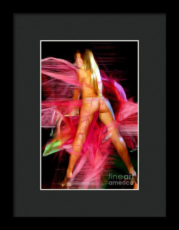 Framed Print - Woman In Pink