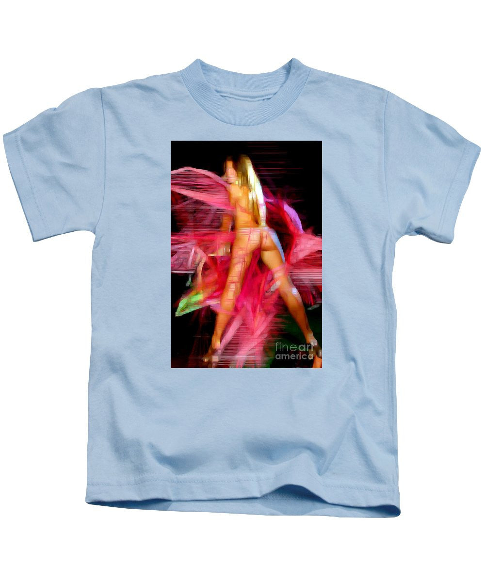 T-shirt pour enfant - Femme en rose