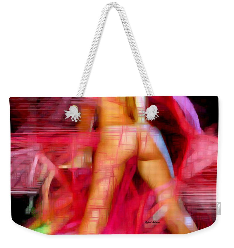 Weekender Tote Bag - Woman In Pink