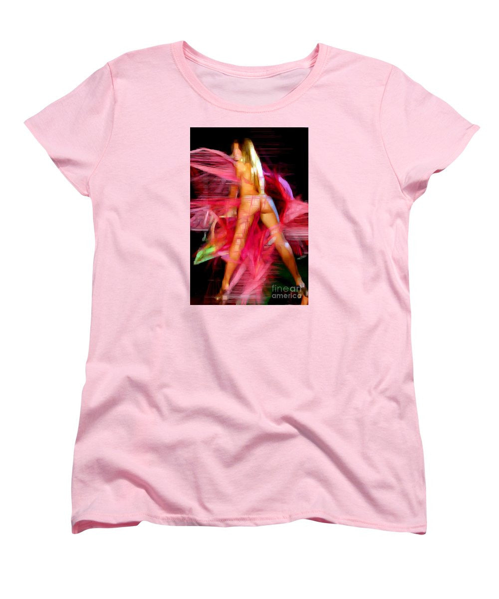 Women's T-Shirt (Standard Cut) - Woman In Pink