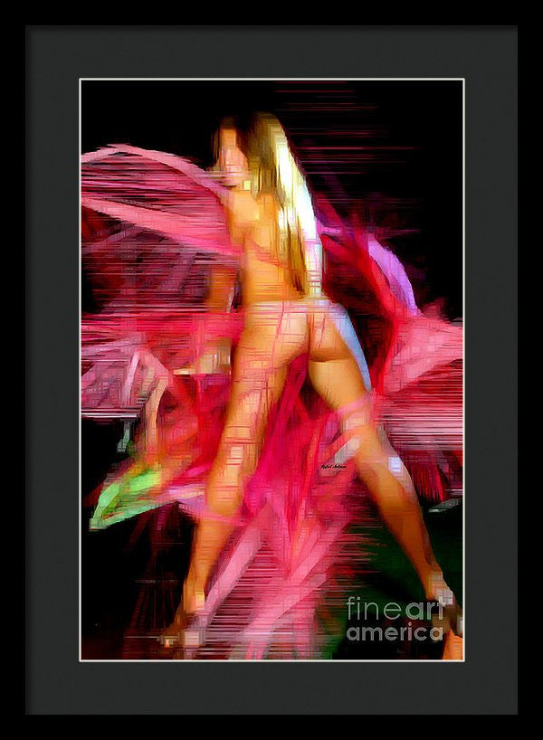 Framed Print - Woman In Pink