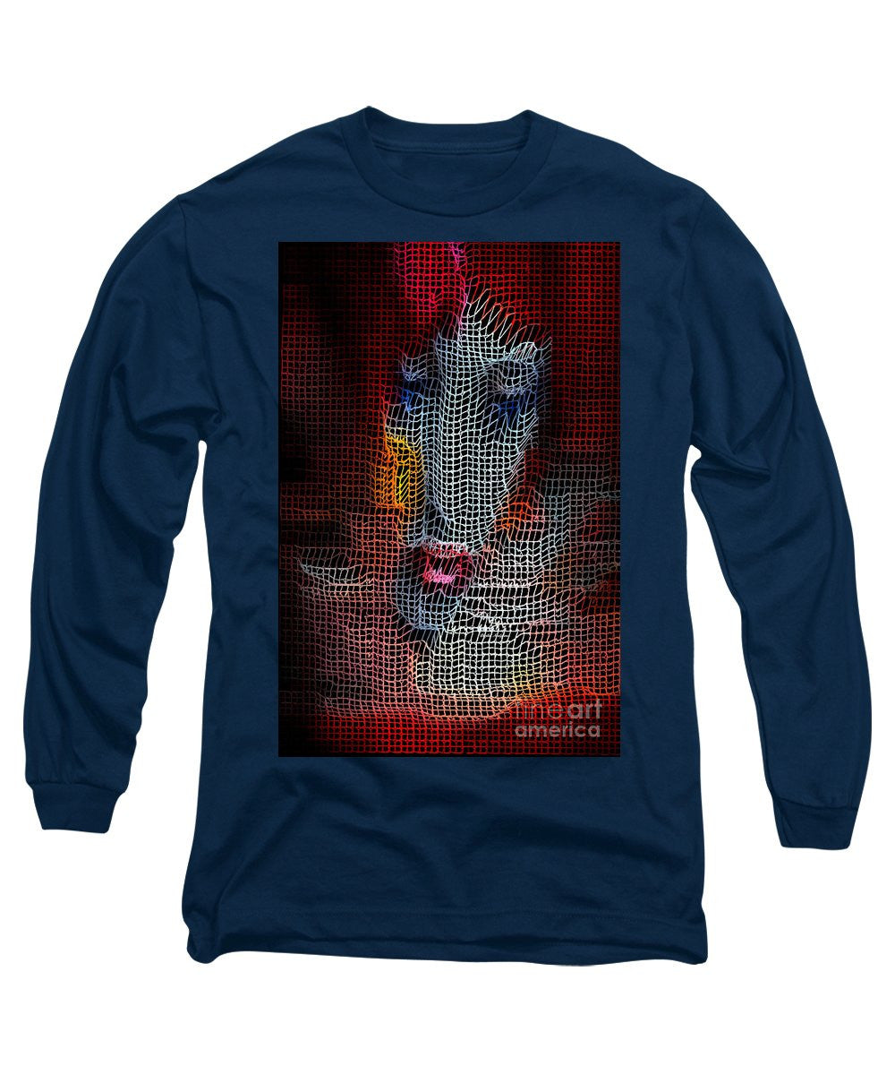 Long Sleeve T-Shirt - Woman In Red