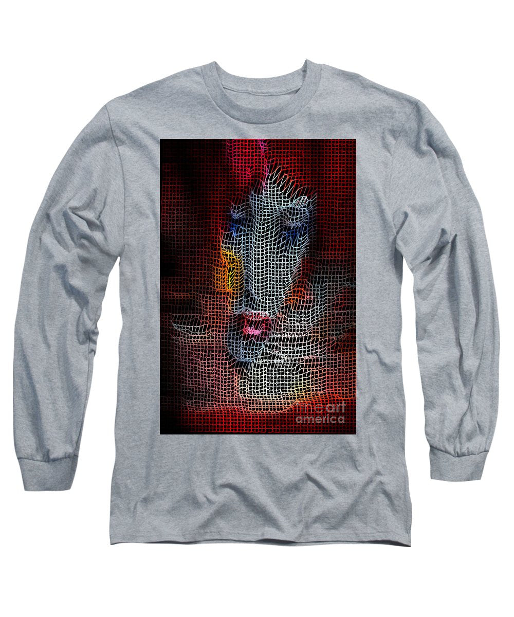 Long Sleeve T-Shirt - Woman In Red