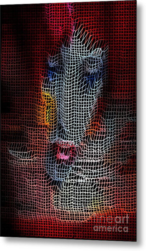 Metal Print - Woman In Red