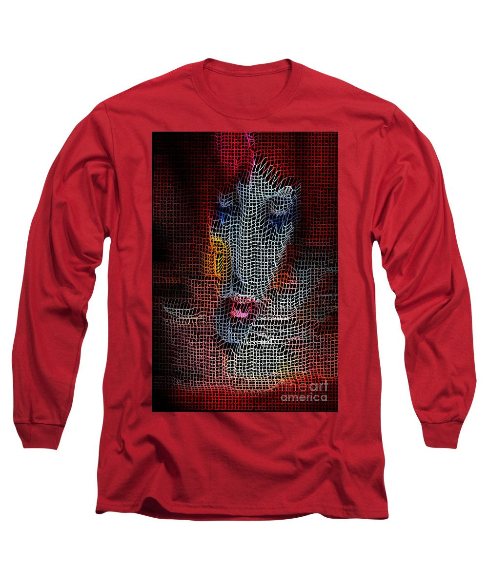 Long Sleeve T-Shirt - Woman In Red